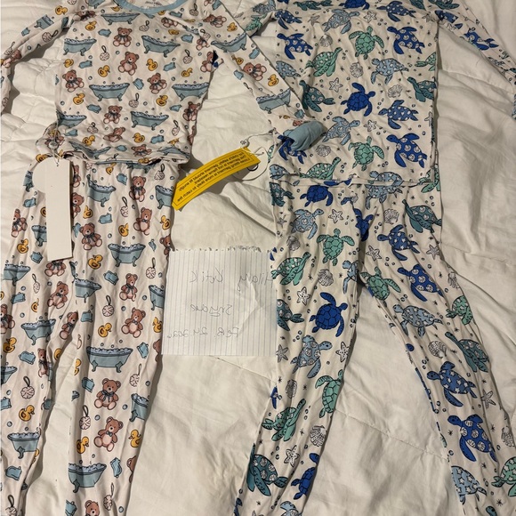 Caden Lane Other - Caden Lane Blue and Cream Kids' Pajama Set